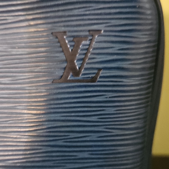 Louis Vuitton Epi Porte Documents Voyager Work Bag Beautiful Teal Leather - Picture 3 of 16